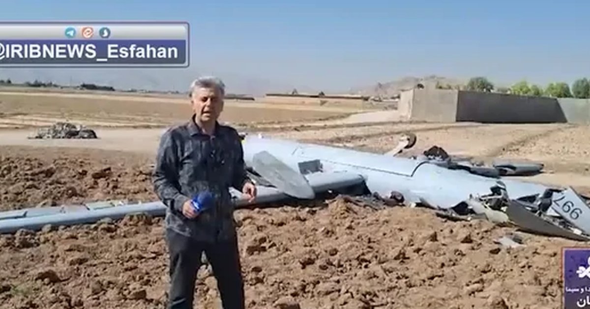 Iran Klaim Berhasil Tembak Jatuh Drone Hermes 900 Israel, Bukti Visual Tayang di Televisi Nasional